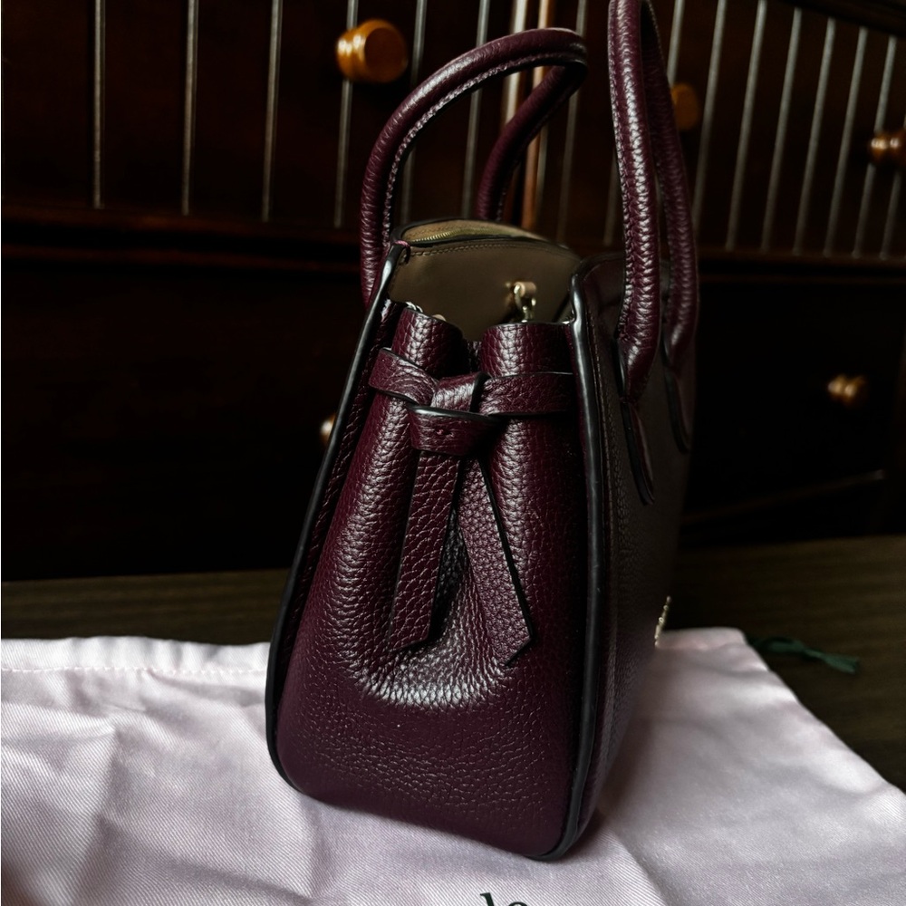Kate Spade Knott Mini Satchel Plum Grenache - Picture 9 of 11